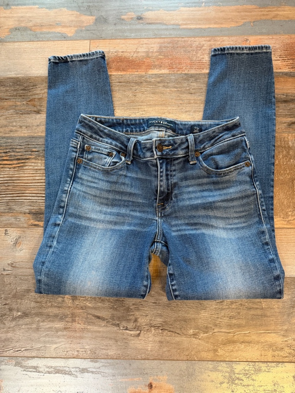 Lucky Brand Women's Faded Blue Skinny Jeans